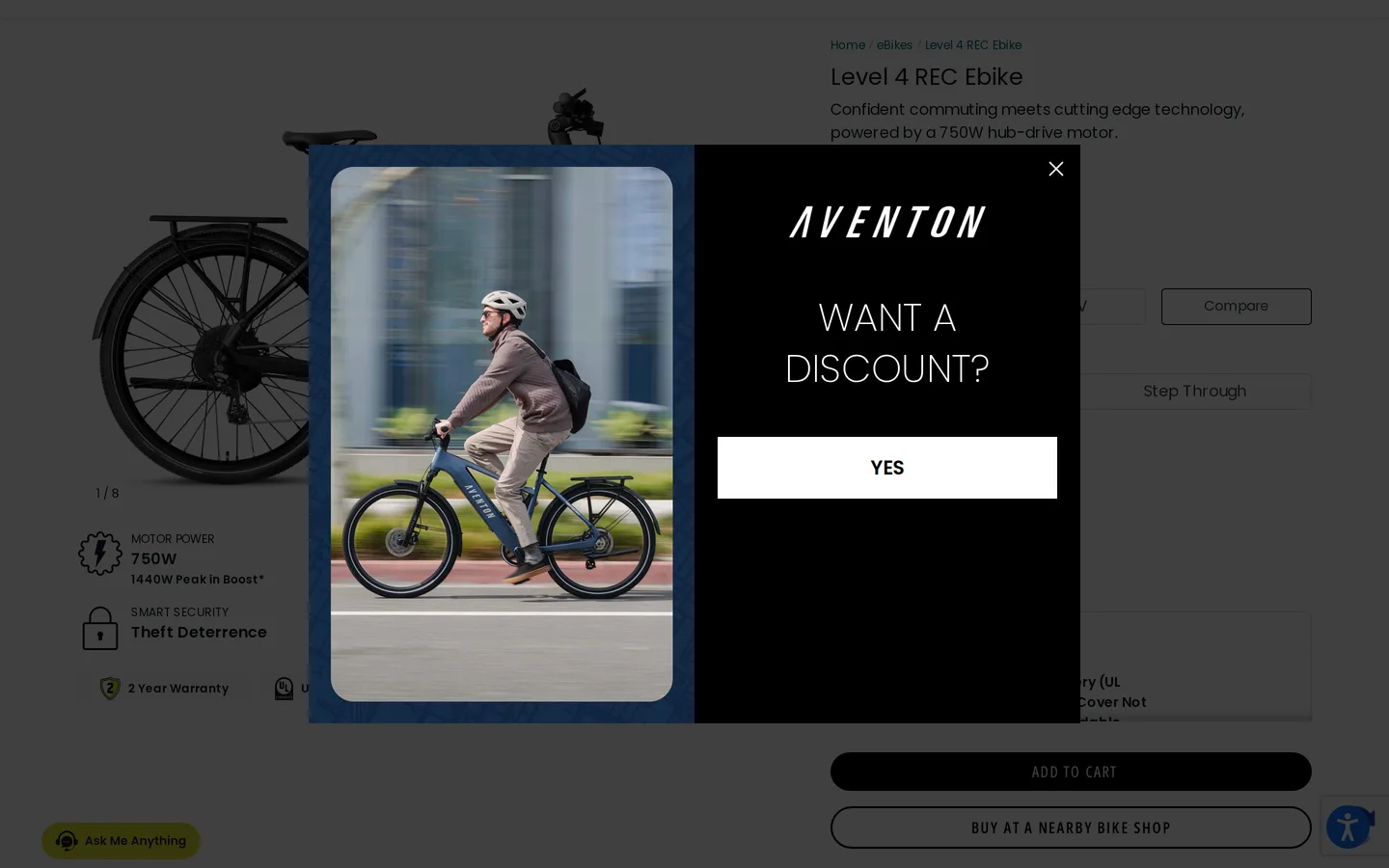 Trang Level 4 tại aventon.com với giá 1.999 USD.