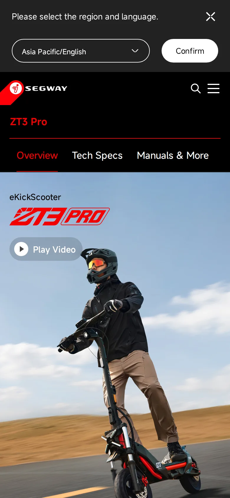 Trang ZT3 Pro ở khổ điện thoại.