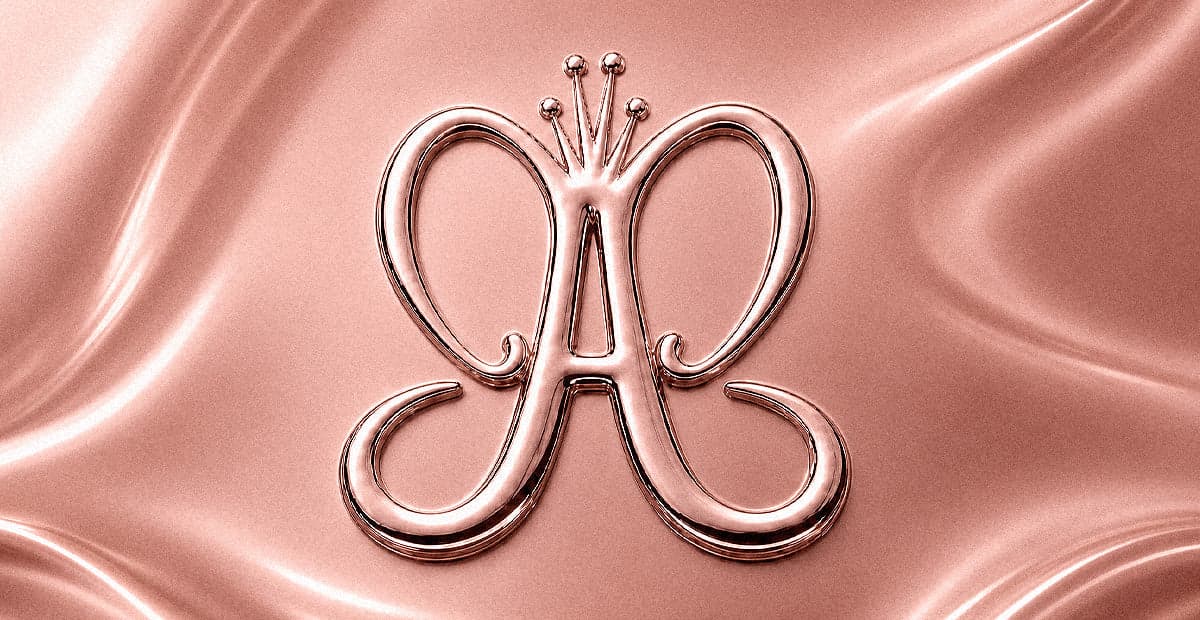 The Anastasia Beverly Hills homepage, showing its brow and eye makeup range