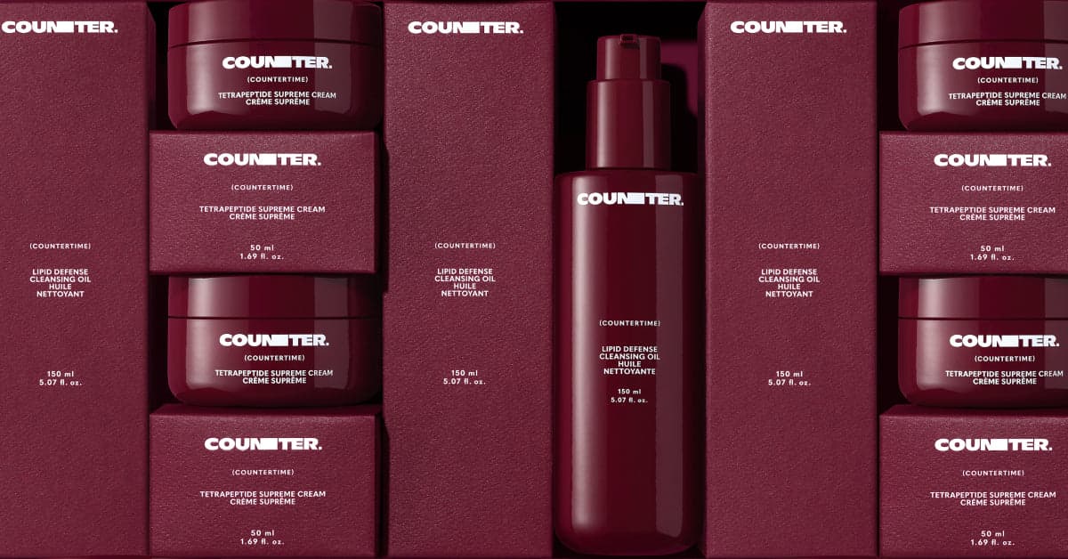 The Beautycounter homepage, showing its clean beauty range