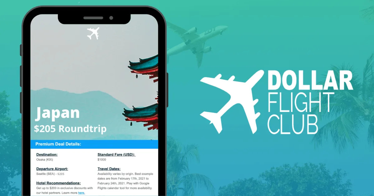 Dollar Flight Club's landing page: the social preview image it publishes