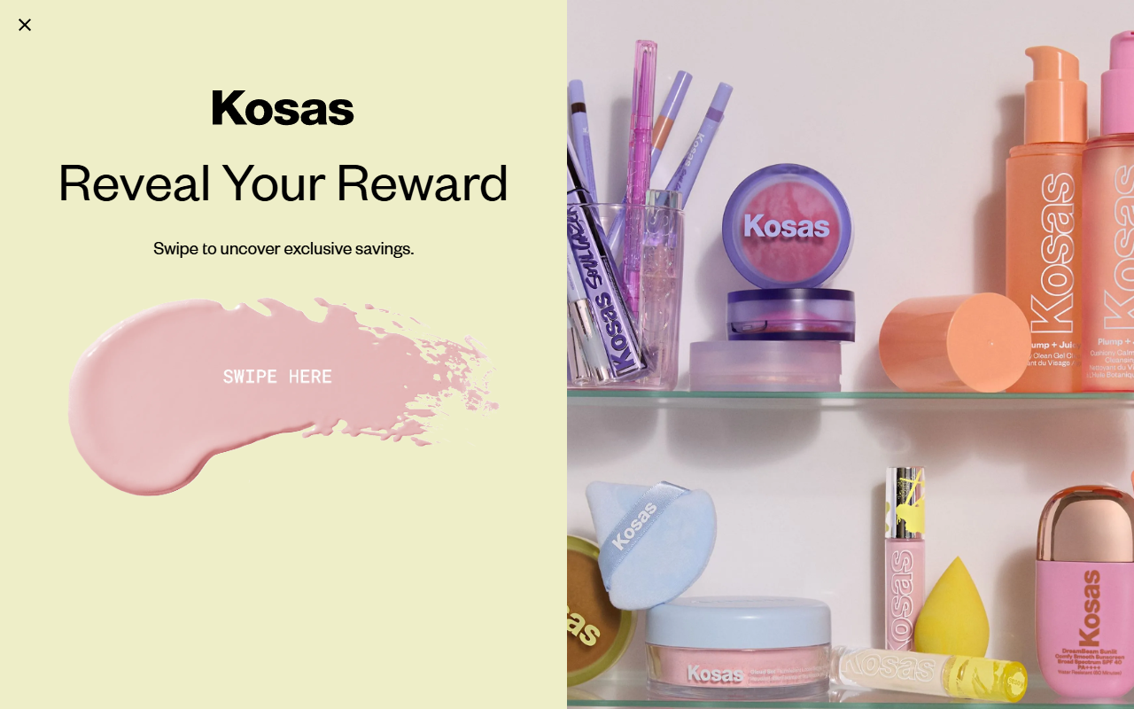 Kosas' complexion range, showing Revealer Concealer and the foundation line