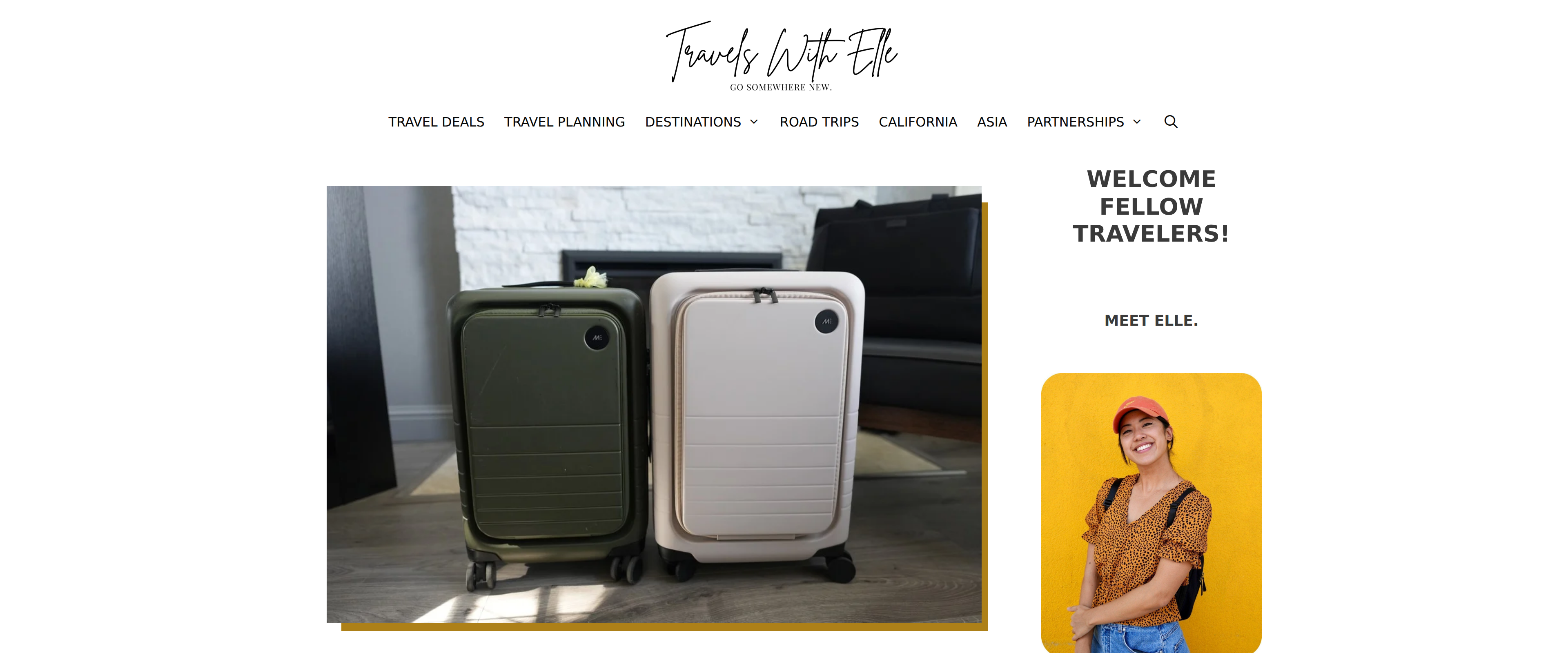 Comparison photo of the Monos Carry-On Pro next to the Carry-On Pro Plus