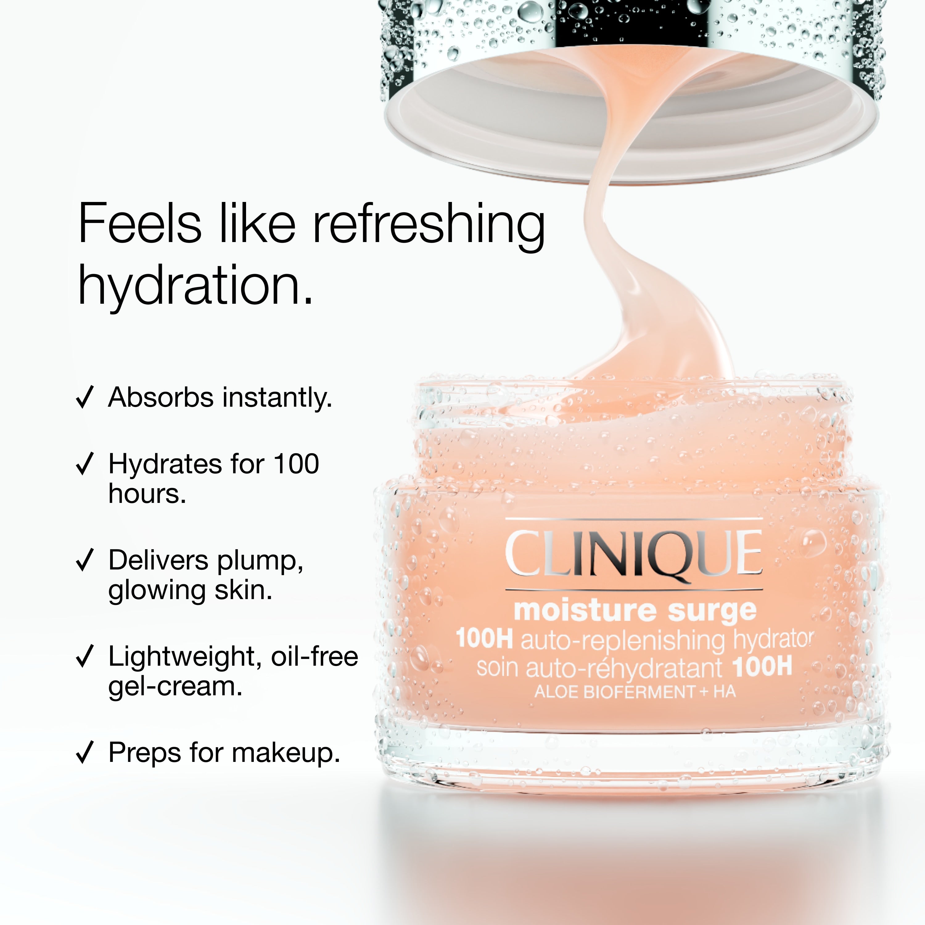 Clinique product artwork for Moisture Surge 100H