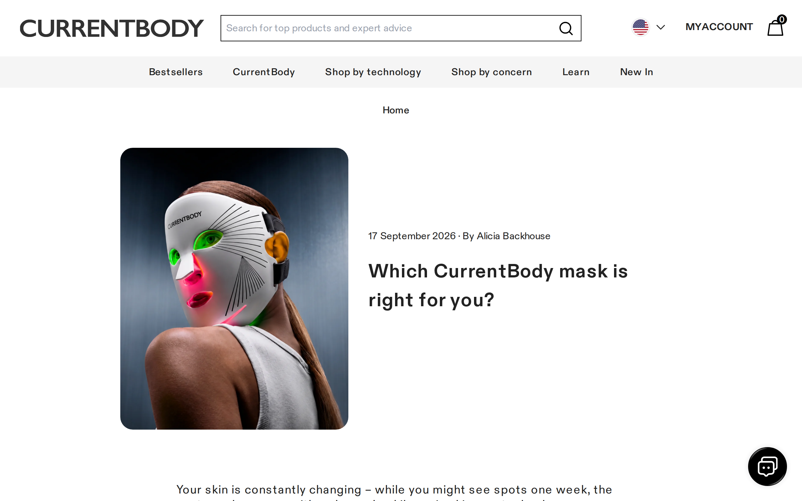 CurrentBody's guide to choosing between its masks