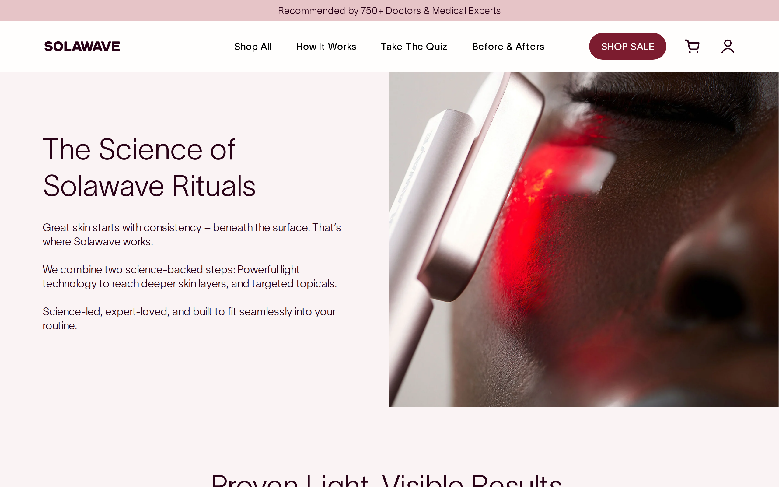 The Solawave science page