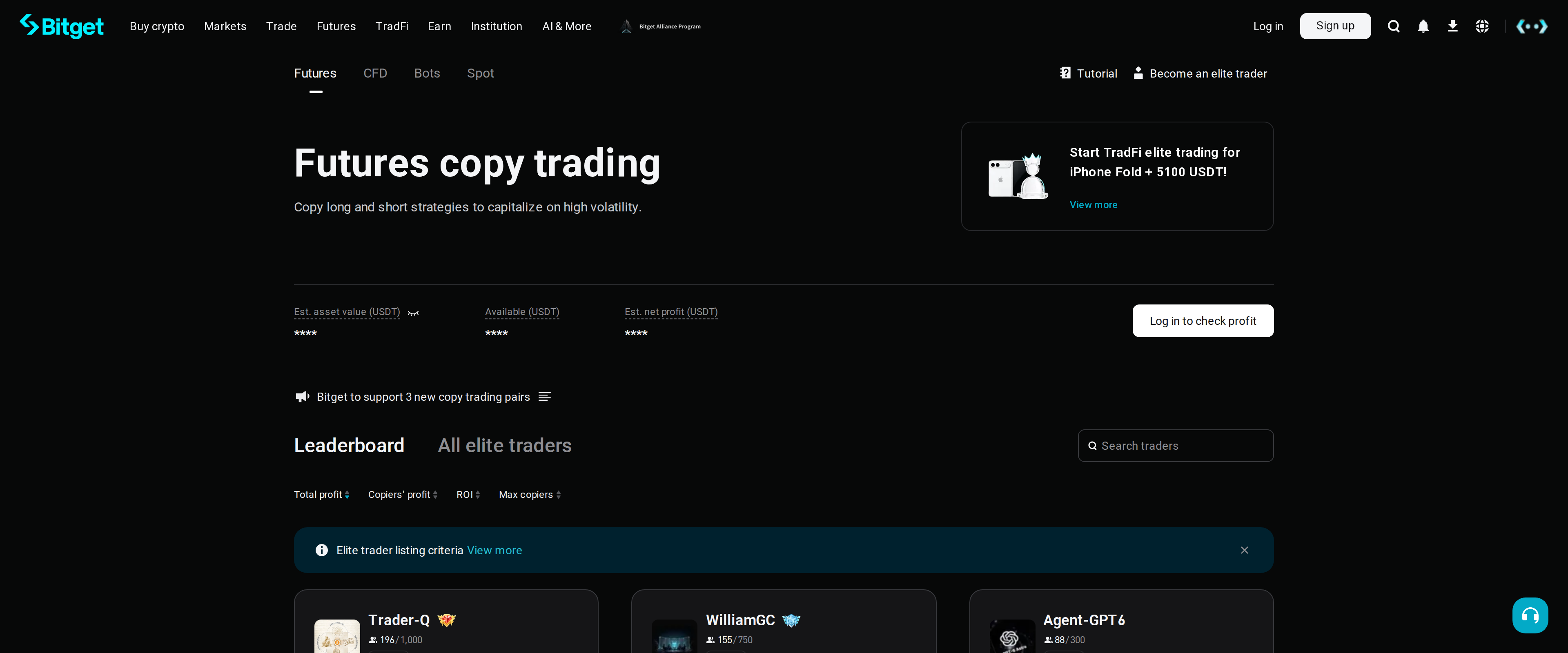 Bitget futures copy trading page reading Copy long and short strategies to capitalize on high volatility